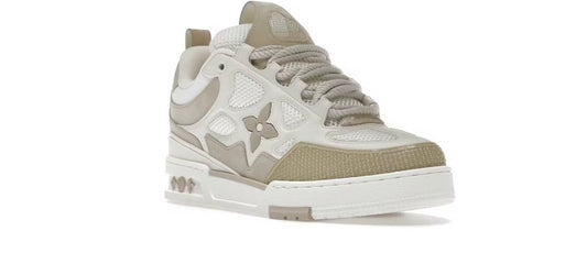 Louis Vuitton LV Skate Sneaker en beige y blanco