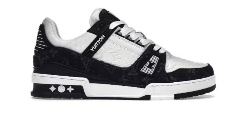 Louis Vuitton LV Trainer en blanco y negro