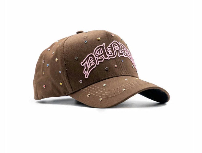 GORRA DANDY HATS "️10 YEARS ANIVERSARY” PINK BROWN