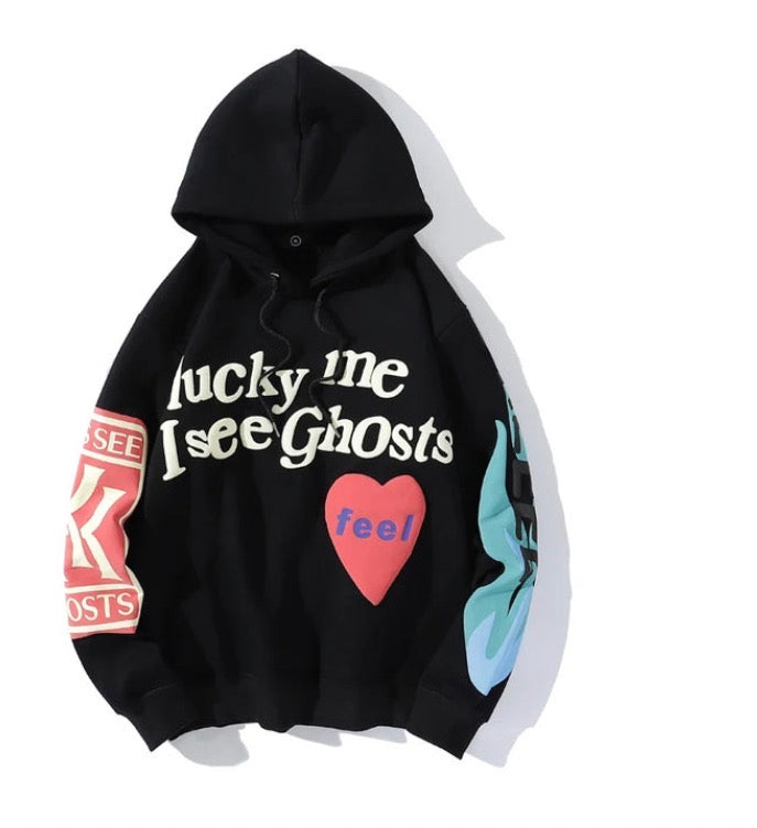HOODIE LUCKY ME I SEE GHOST KANYE WEST