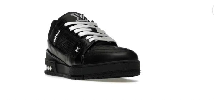Louis Vuitton Trainer Black con monograma en relieve
