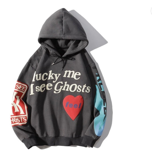 HOODIE LUCKY ME I SEE GHOST KANYE WEST