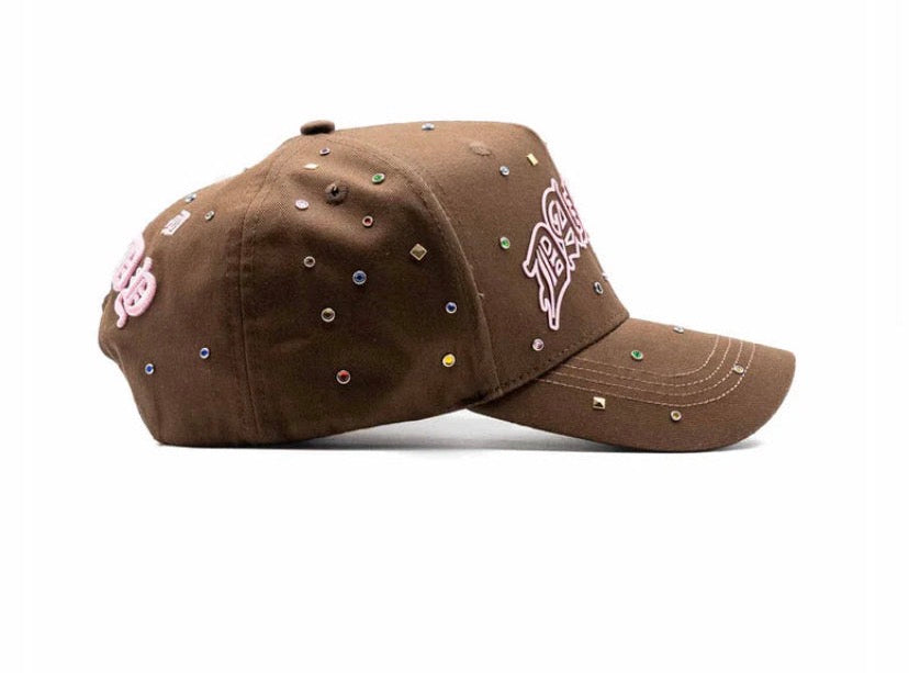 GORRA DANDY HATS "️10 YEARS ANIVERSARY” PINK BROWN