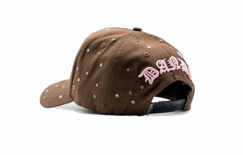 GORRA DANDY HATS "️10 YEARS ANIVERSARY” PINK BROWN