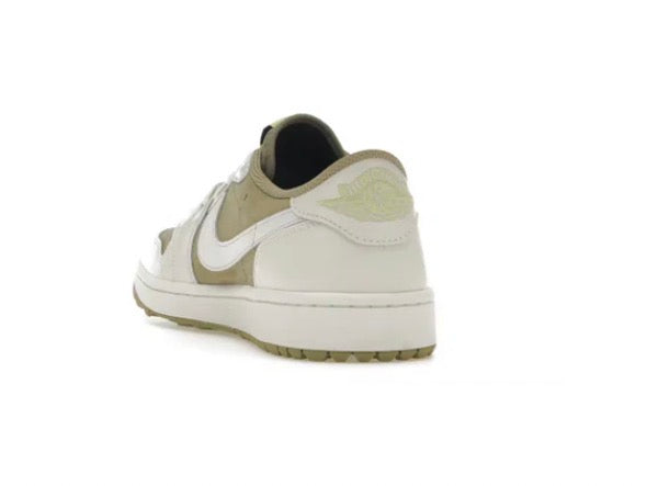 Jordan 1 Retro Low Golf Travis Scott en verde oliva neutro