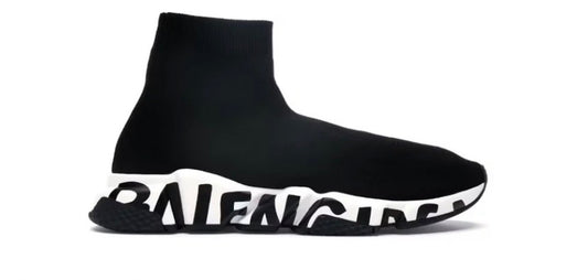 Balenciaga Speed Graffiti Negro Blanco